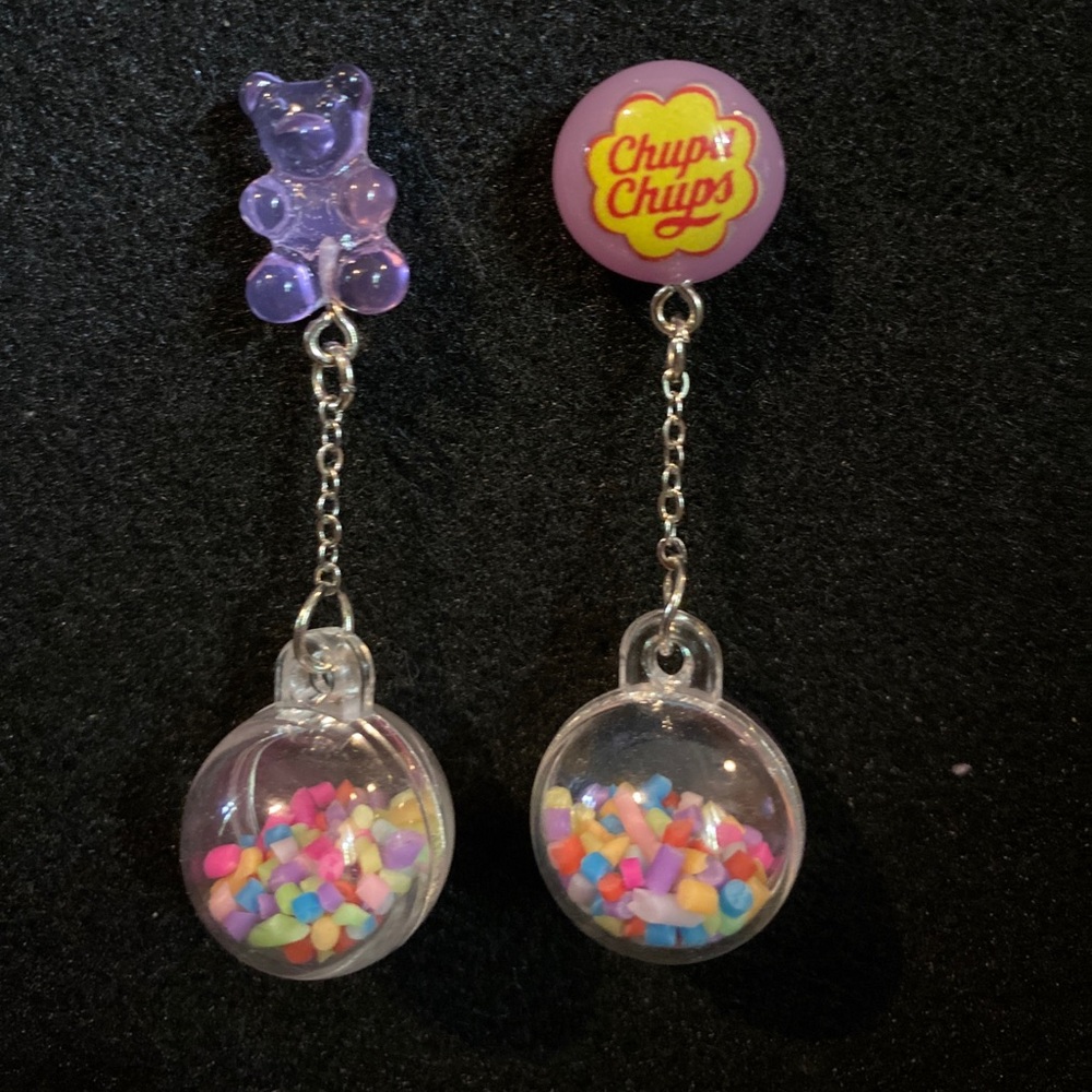 Gummy Bear Resin Candy Earrings